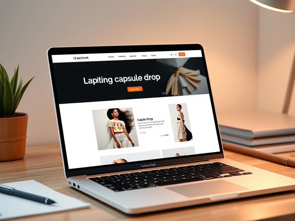 Boutique Capsule Drop Landing Page (Fashion Editorial)