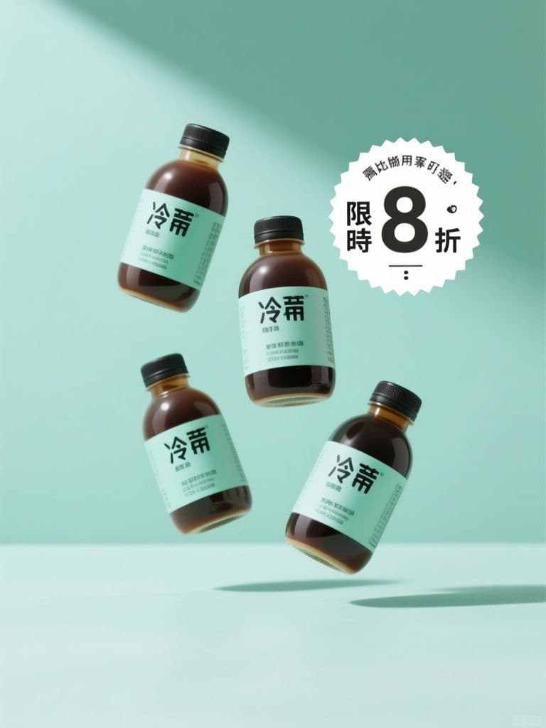Studio floating product ad image