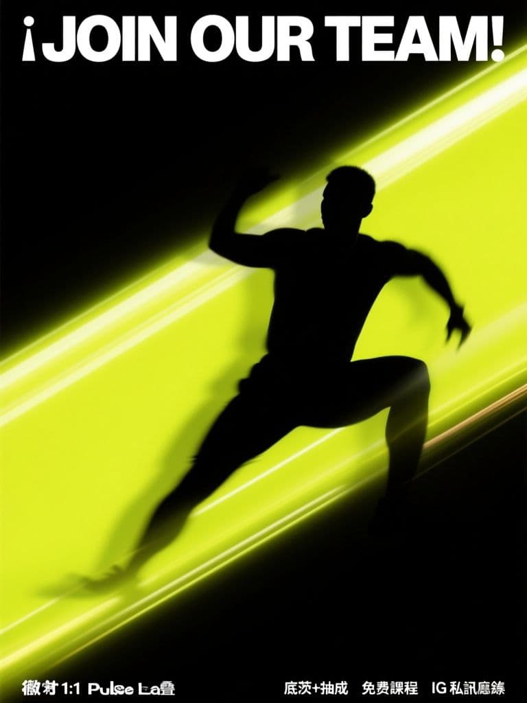 Fitness Coach Hiring Card (Athletic Editorial Style)