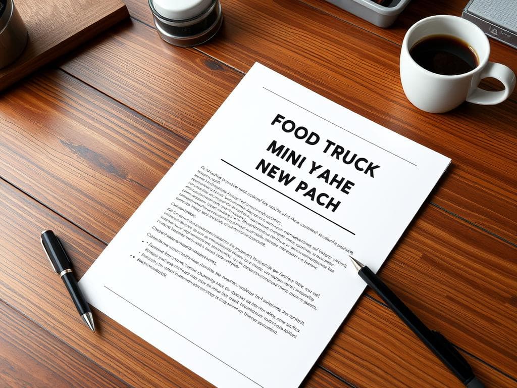 Food Truck Venue Entry Pitch (Five-Slide Mini Deck)