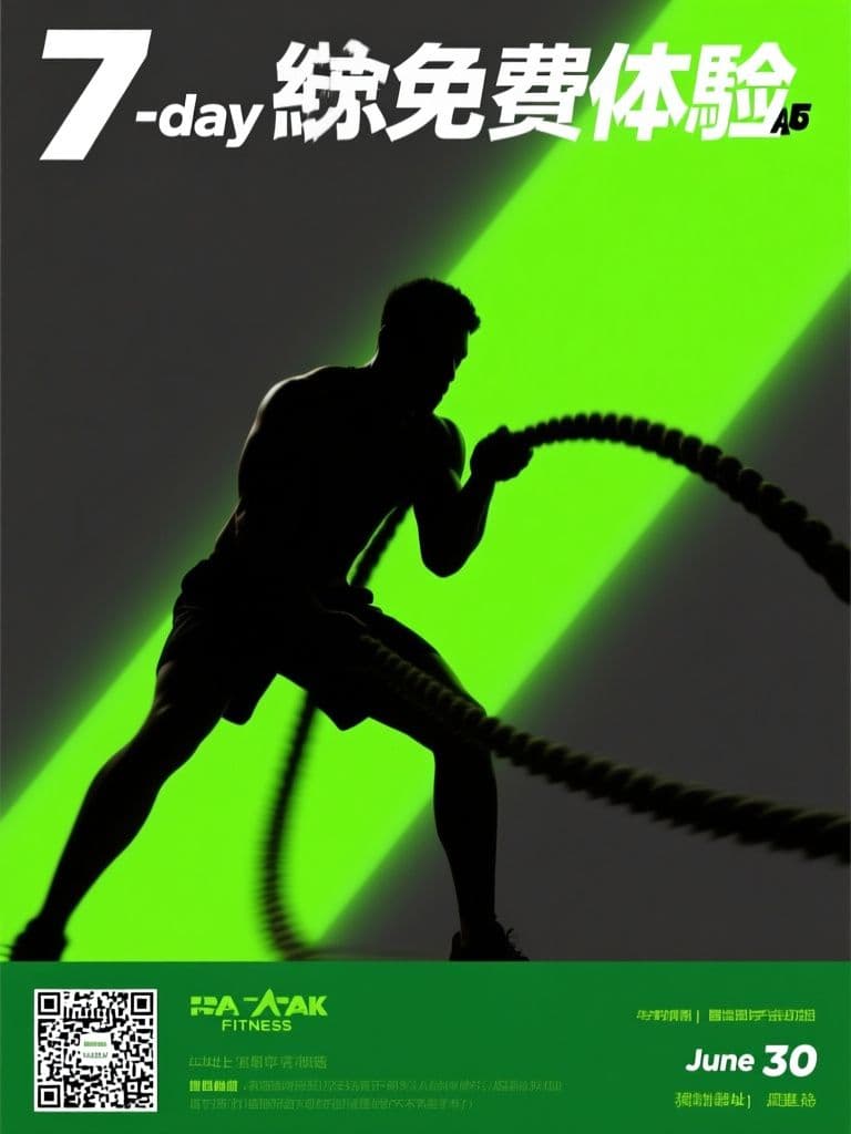Gym Free-Trial Pass Flyer (Dark Electric Energy)