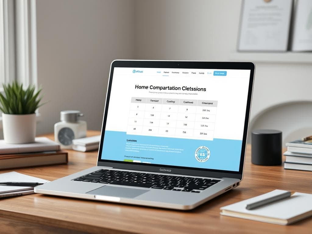 Home Cleaning Comparison Page (3-Column Decision Table)