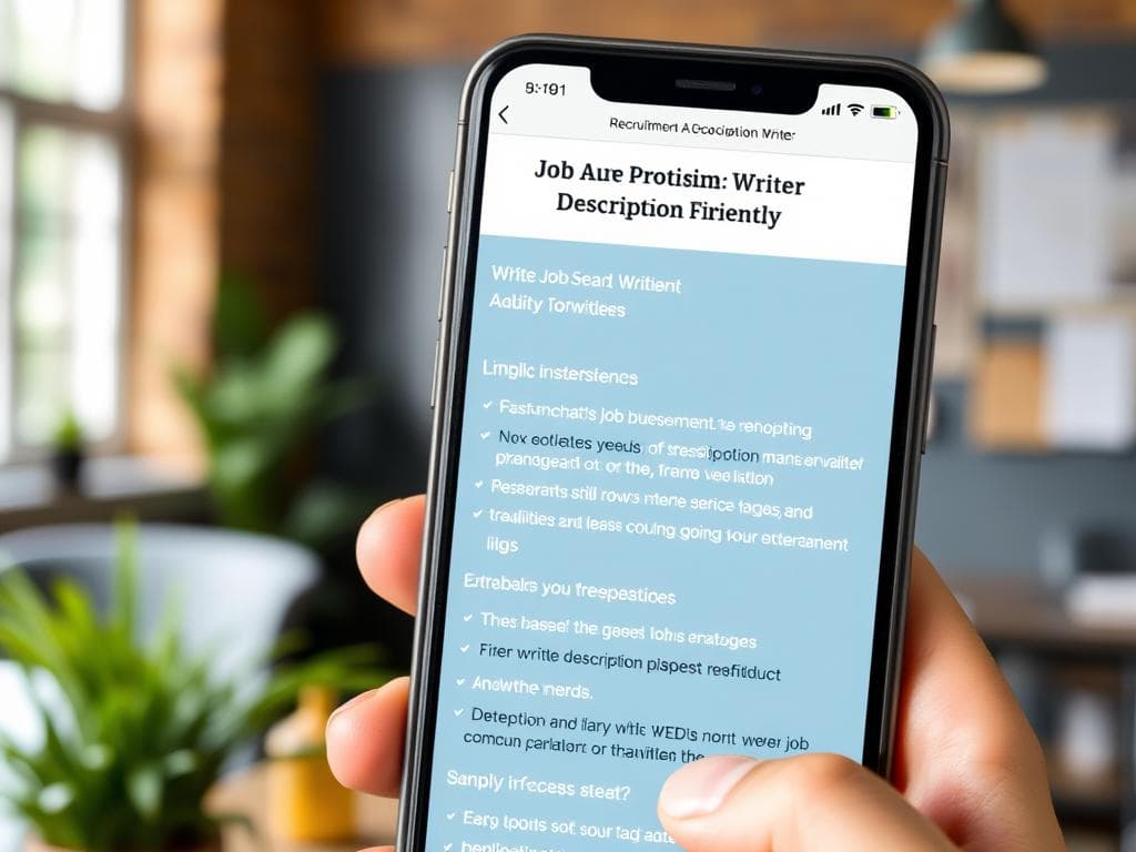 Inclusive Job Description Writer (Five-Section Structure)