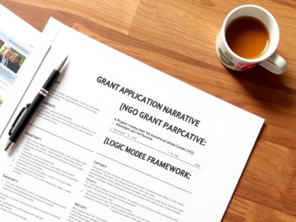 NGO Grant Application Narrative (Logic Model Framework)