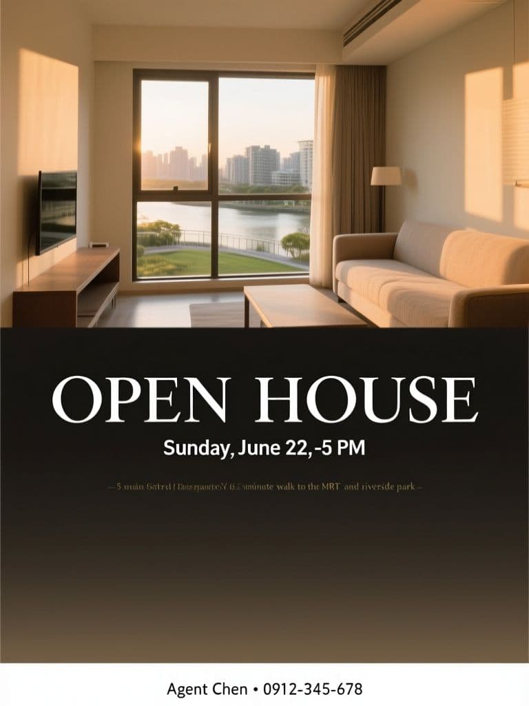 Open House Poster (Editorial Photography)