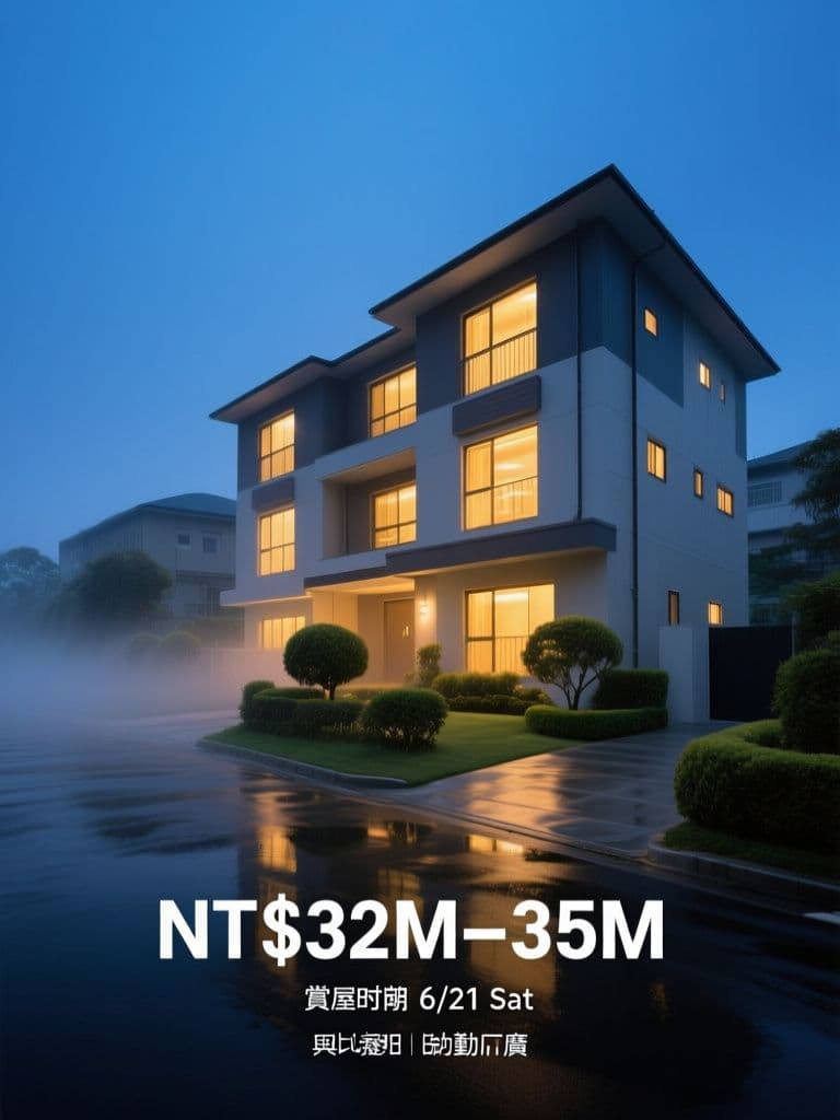 Real Estate Twilight Listing Ad (Blue Hour Photography)