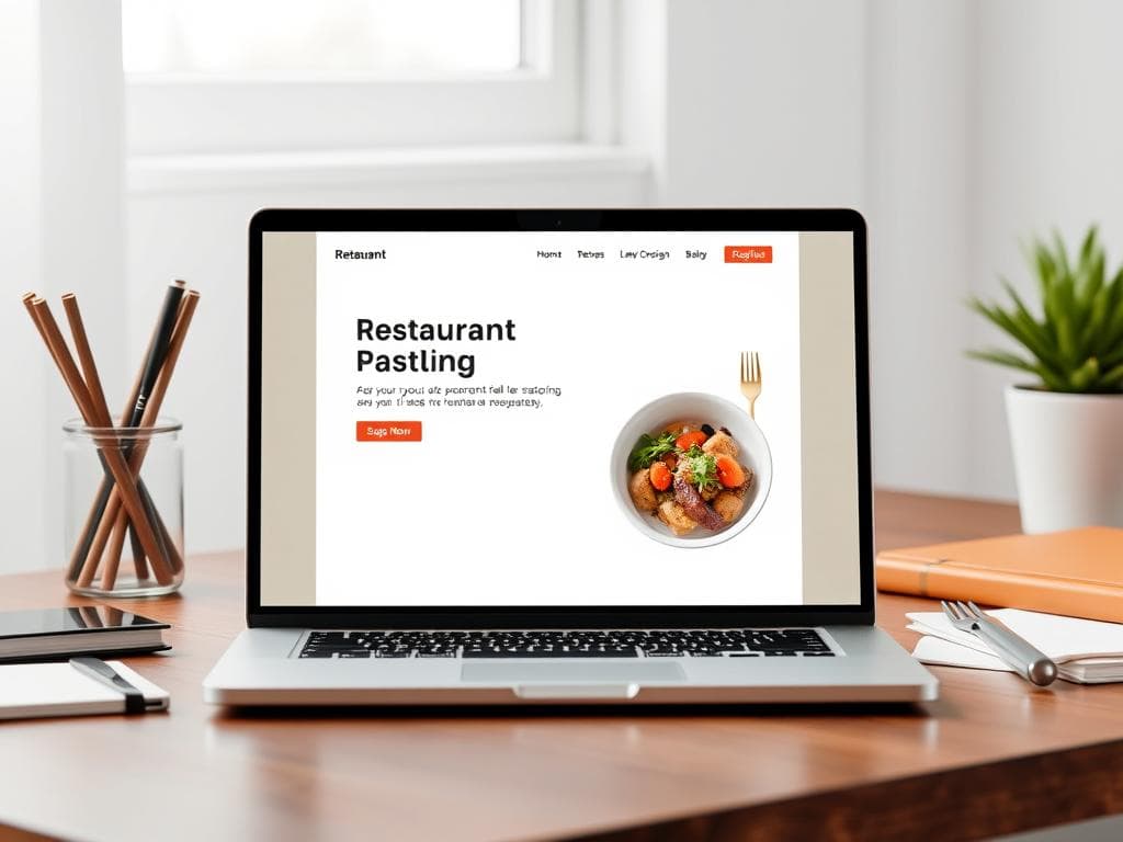 Restaurant Tasting Menu Reservation Page (Editorial Minimal)