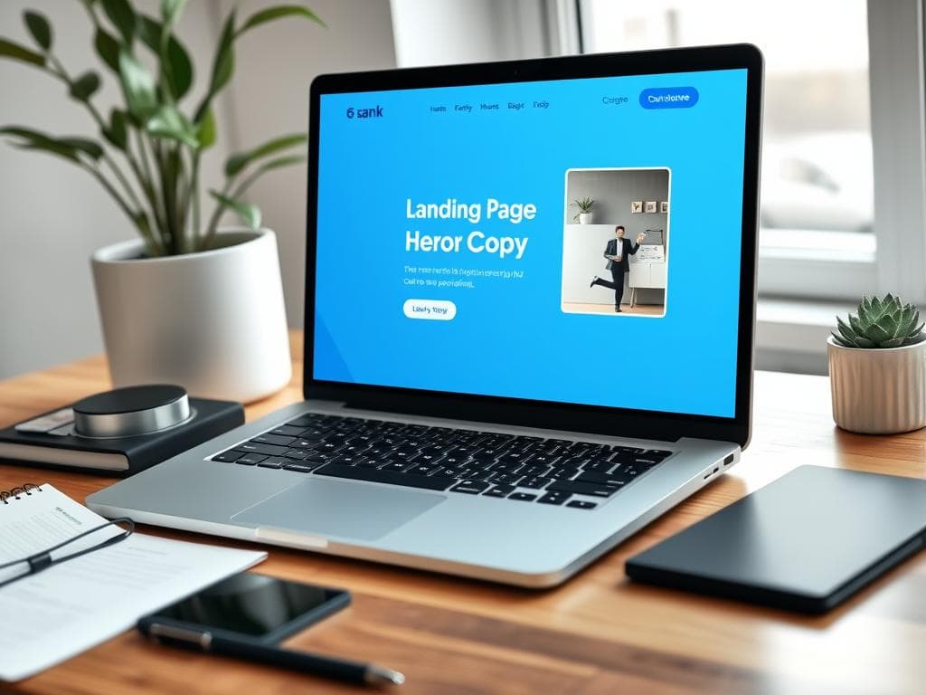 Landing page hero copy structure